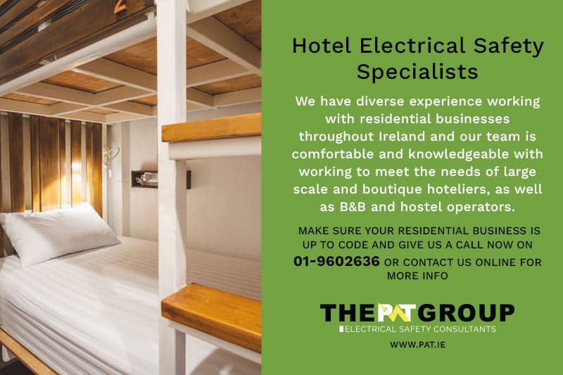 Hotel Electrical Safety Specialists Ireland - PAT Group