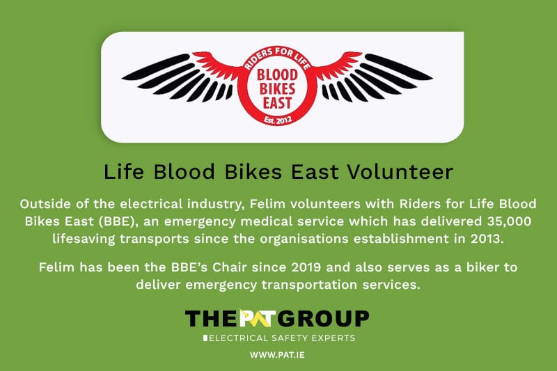 Life Blood Bikes East Volunteer - PAT Group Dublin