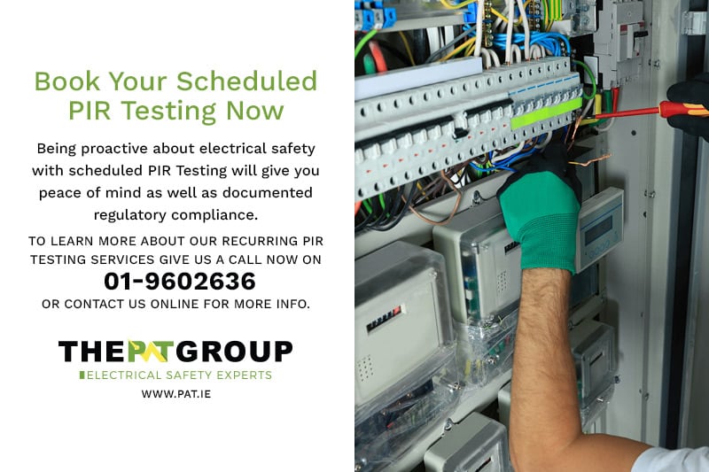 Book Scheduled PIR Testing Ireland - PAT Group