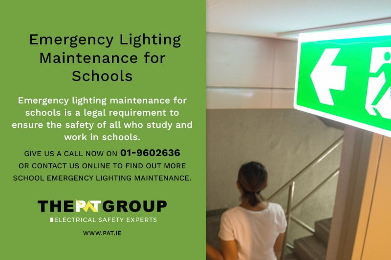 Emergency Lighting Maintenance Schools Ireland - PAT Group