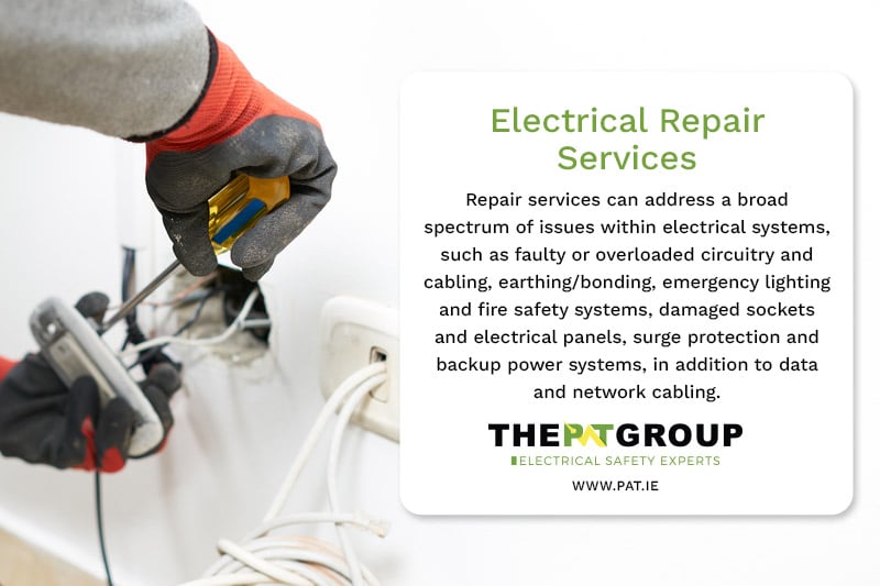 Commercial Electrical Repair Services Ireland - PAT Group