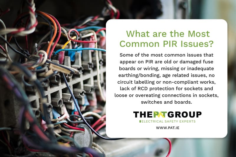 Most Common PIR Issues - PAT Electrical Safety Experts Ireland